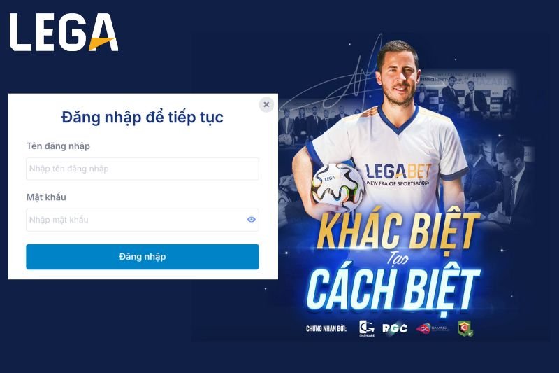 đăng nhập lega